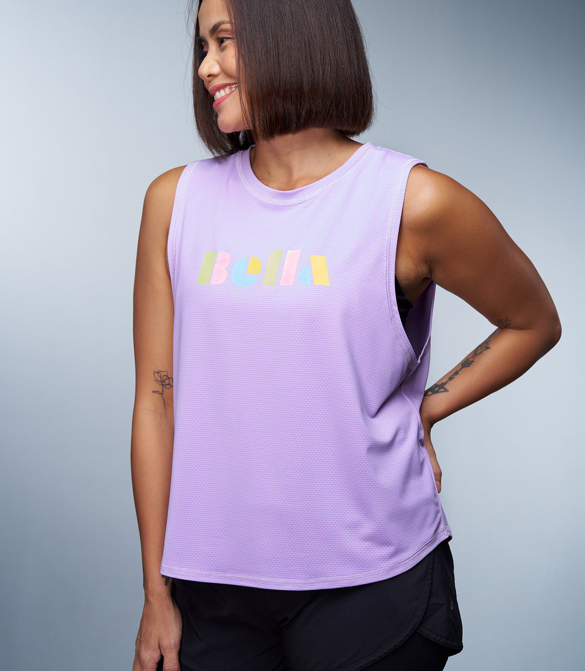 AMELIA (LAVANDER MUSCLE TEE)