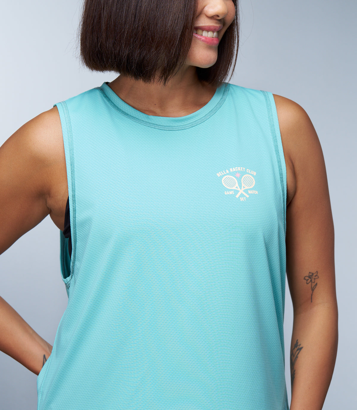 AVERY (AQUA MUSCLE TEE)