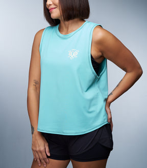 AVERY (AQUA MUSCLE TEE)