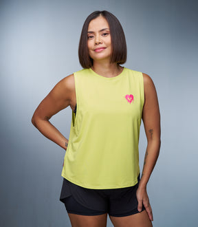 BROOKE (LIME MUSCLE TEE)