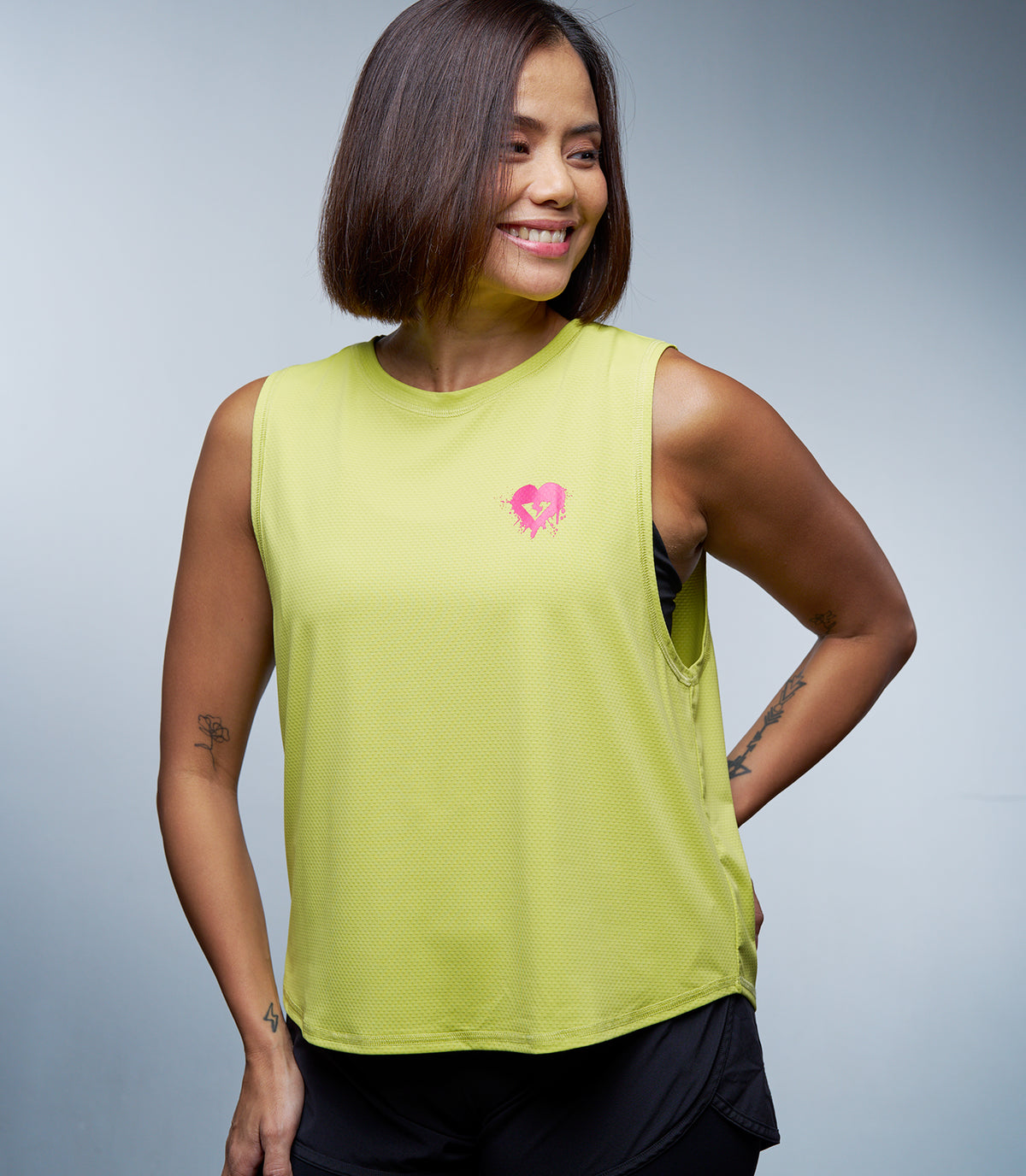 BROOKE (LIME MUSCLE TEE)