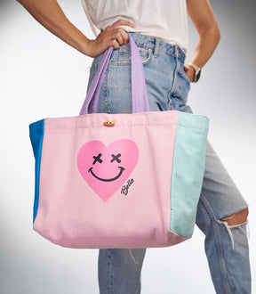 EVERYTHING MULTI-POCKET TOTE BAG (COTTON CANDY)