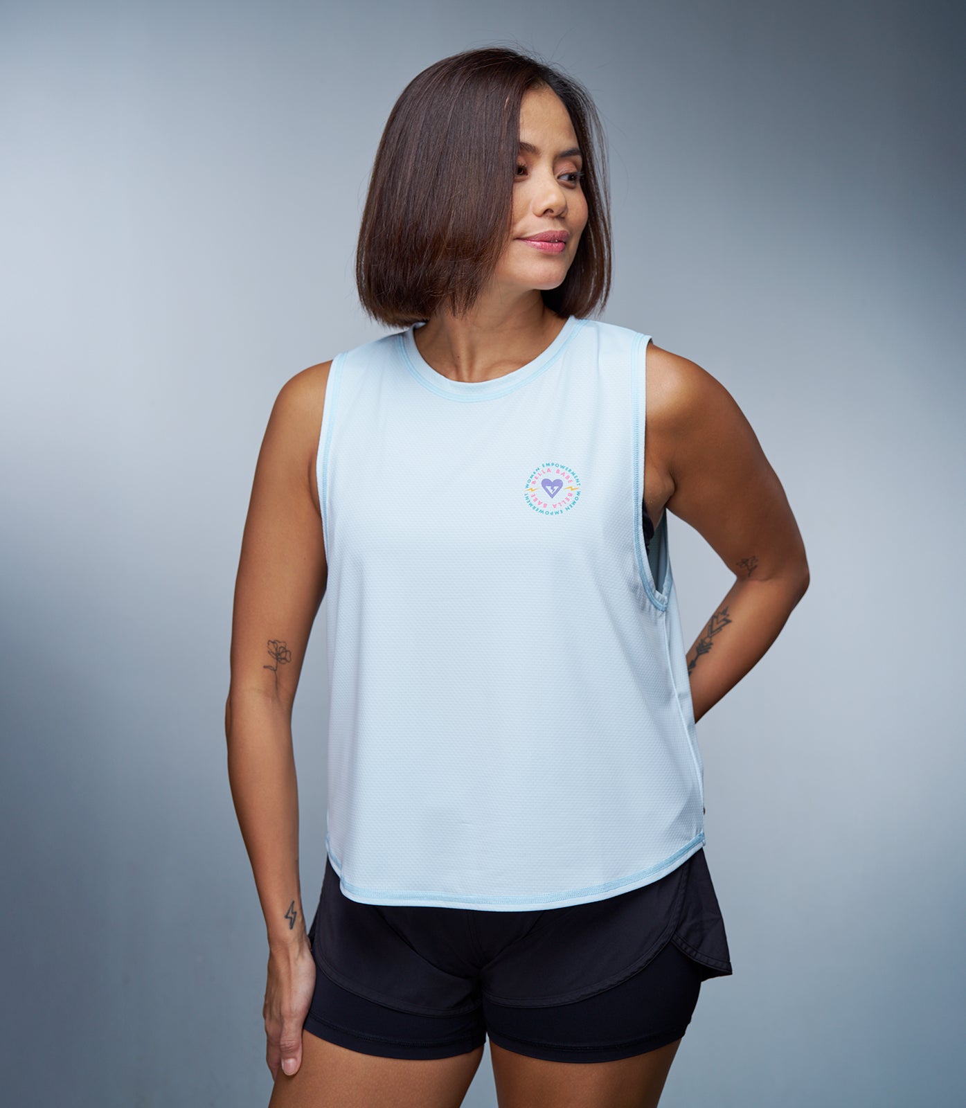 GABRIELLA (SKY BLUE MUSCLE TEE)