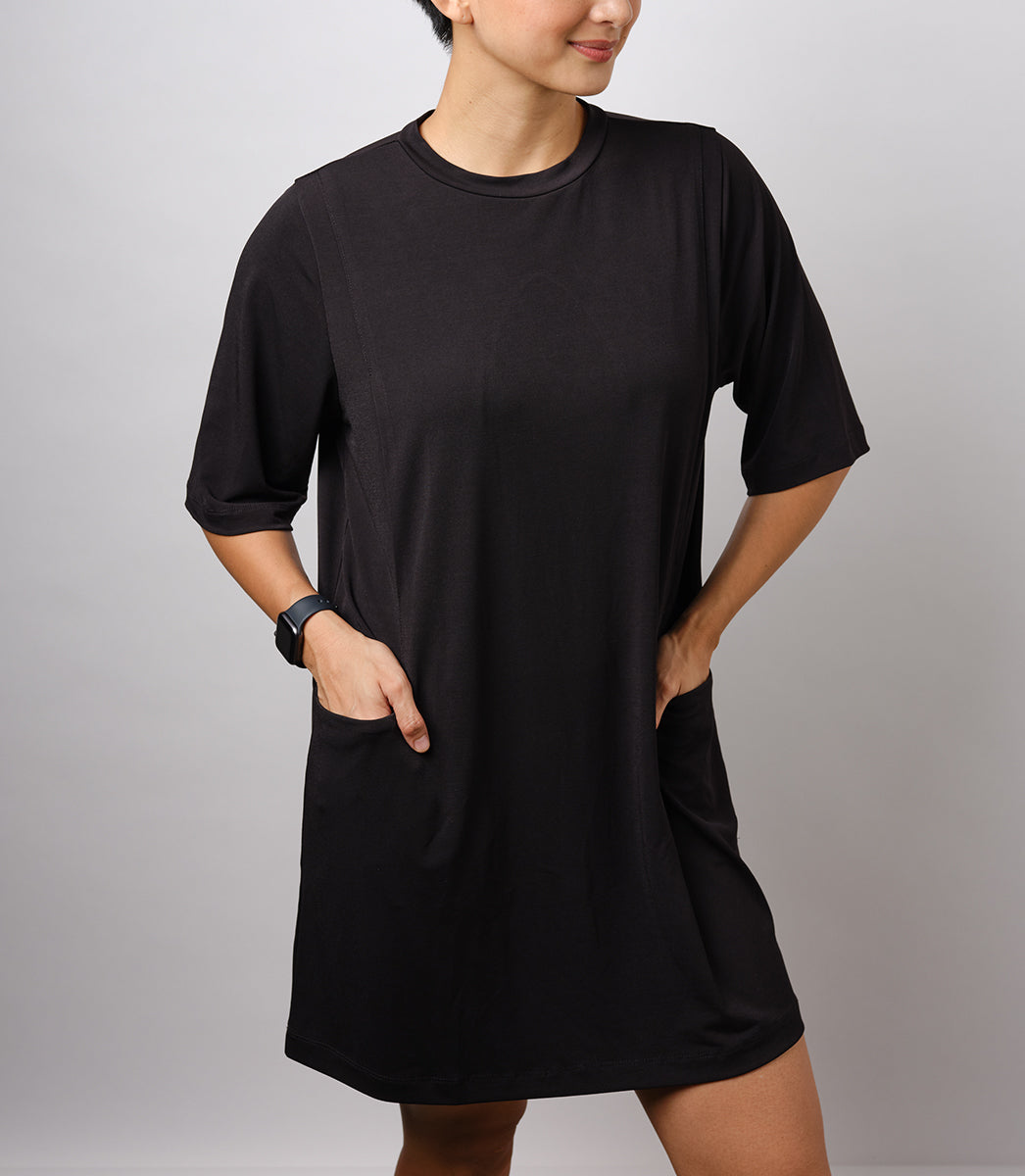 MARIE NURSING DRESS (BLACK)