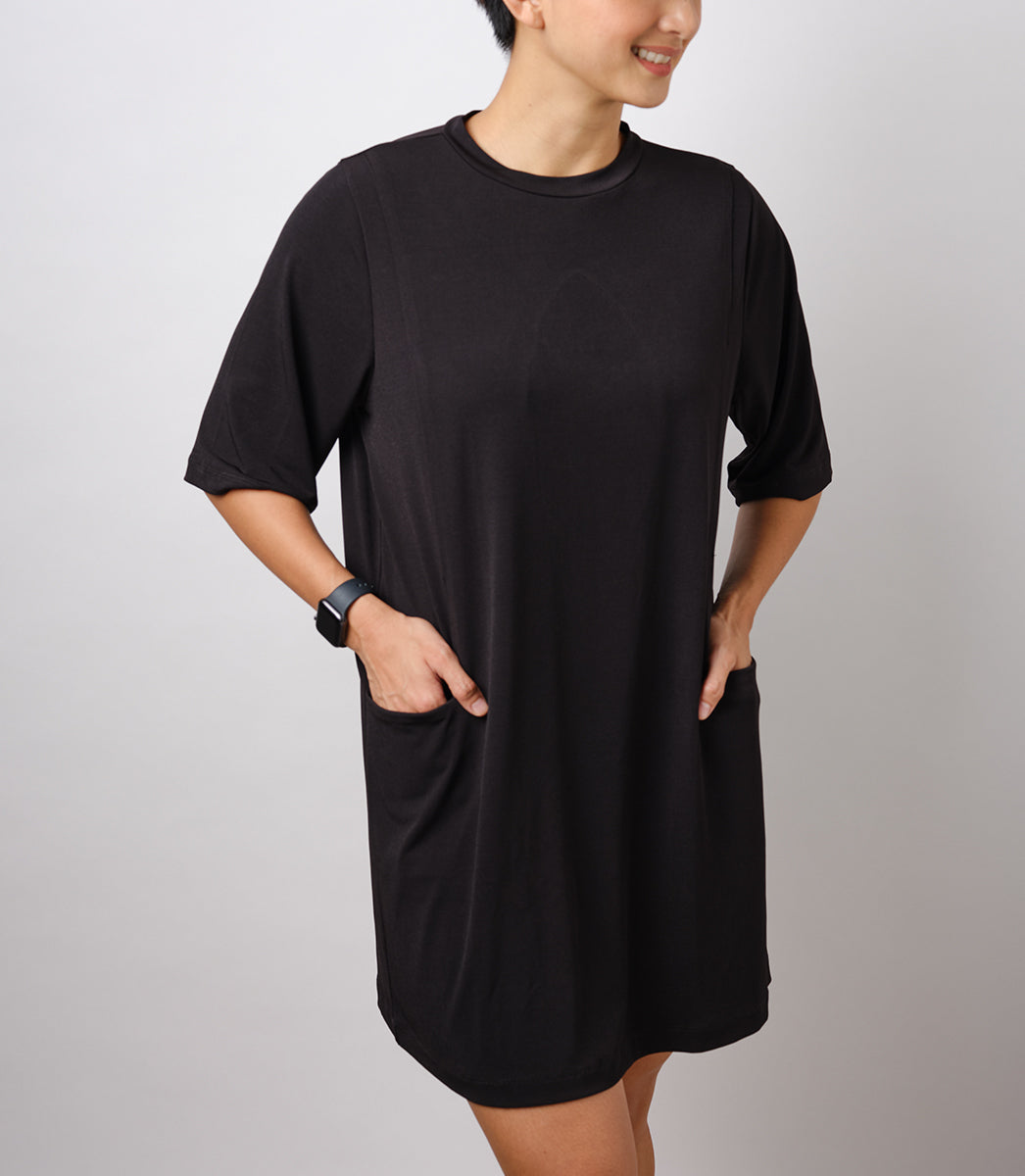 MARIE NURSING DRESS (BLACK)