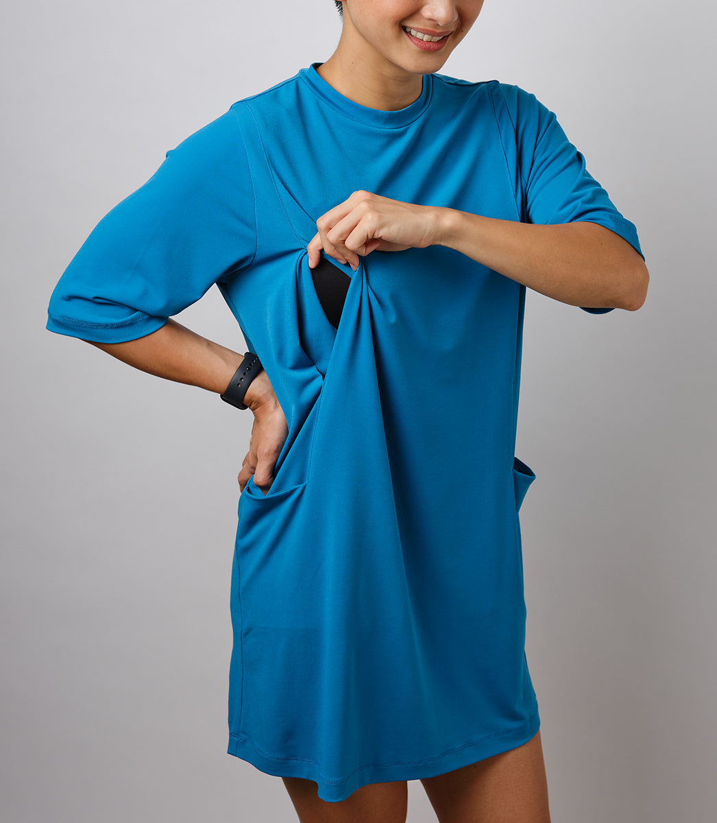 MARIE NURSING DRESS (BLUE)
