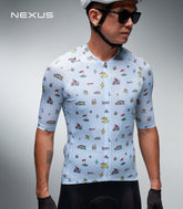 BONN (SKY BLUE) MEN'S CYCLING TOP