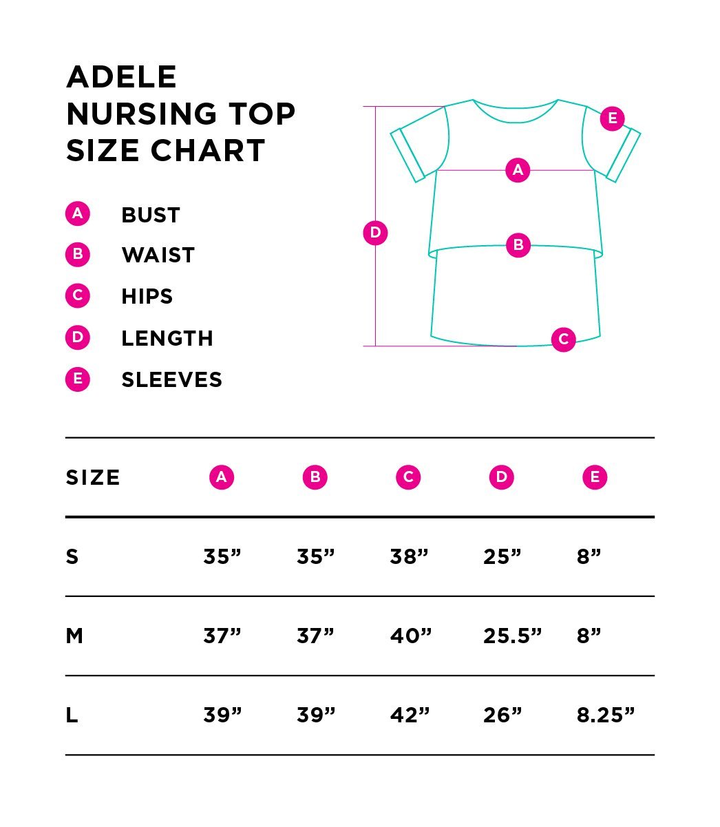 ADELE NURSING TOP (BLACK)